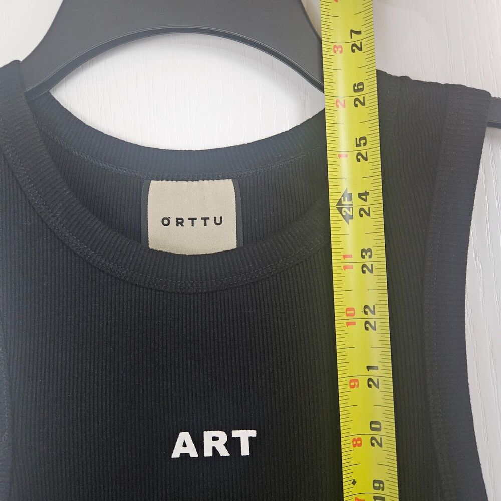 ORTTU Ribbed ART Tank Drapy Rayon Spandex Blend Men's Size Small Muscle Shirt